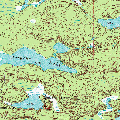 Topographic Map of Voyageurs National Park, MN