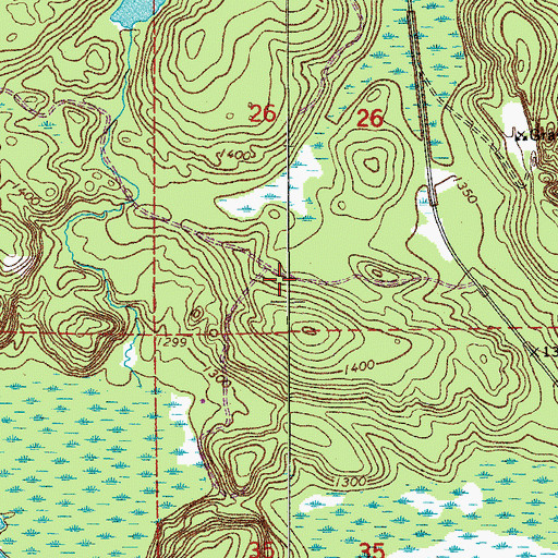 Topographic Map of Elephant Lake Lookout Tower, MN