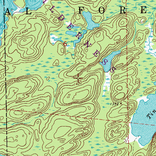 Topographic Map of Crooked Lake Trail, MN
