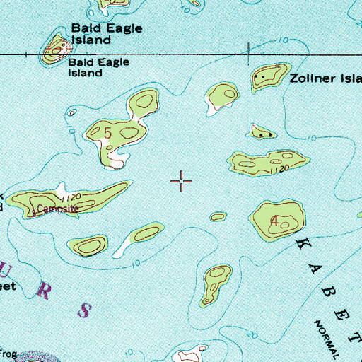 Topographic Map of Grassy Island Group, MN