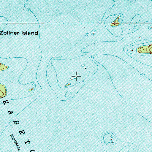 Topographic Map of Shipwreck Island, MN