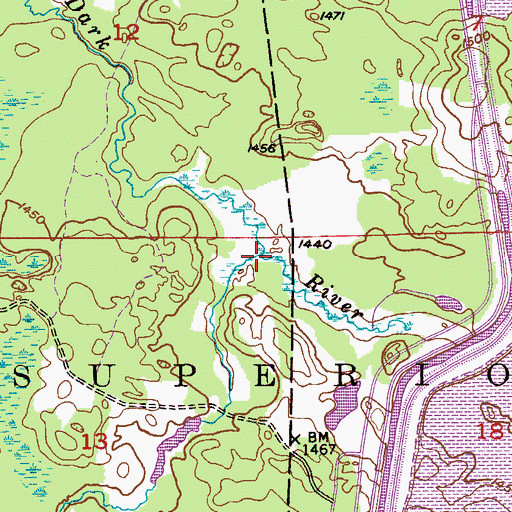 Topographic Map of Timber Creek, MN
