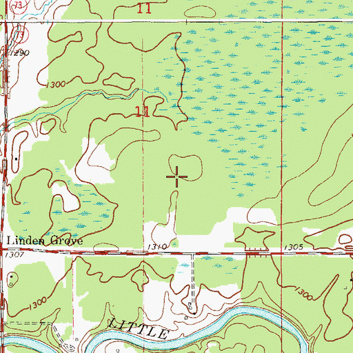 Topographic Map of Little Fork River Wayside, MN