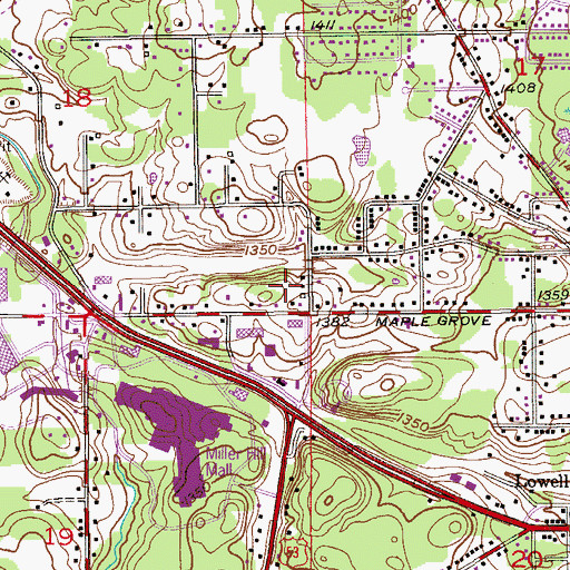 Topographic Map of Music Man Heliport, MN