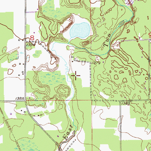 Topographic Map of Stahlberg-Mohr Airport (historical), MN