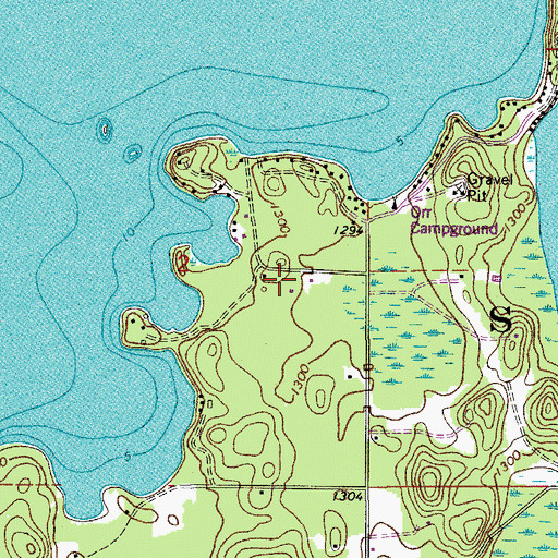 Topographic Map of Pelican Lake Seaplane Base, MN