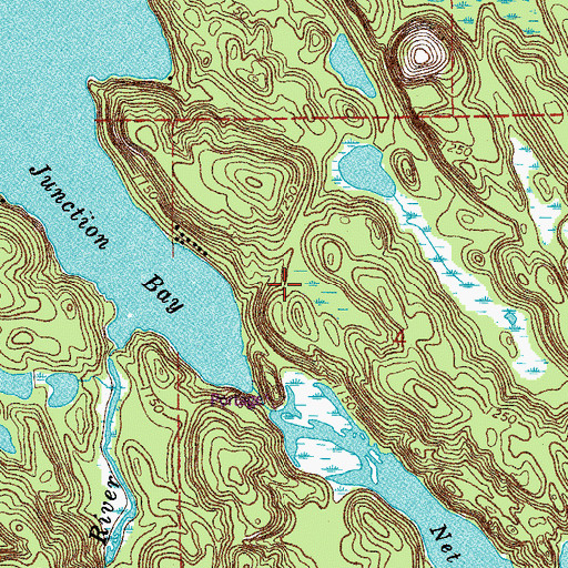 Topographic Map of Namakan Seaplane Base, MN