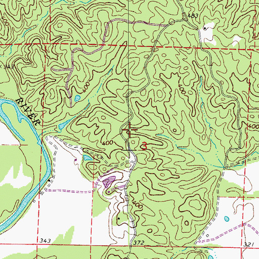 Topographic Map of Will James Ford, AR