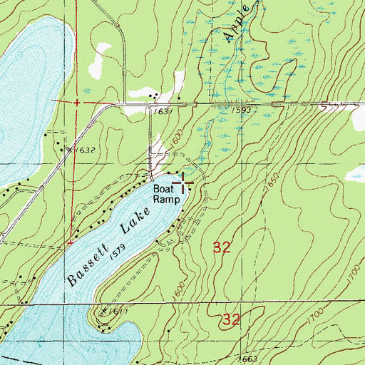 Topographic Map of Apple Creek, MN