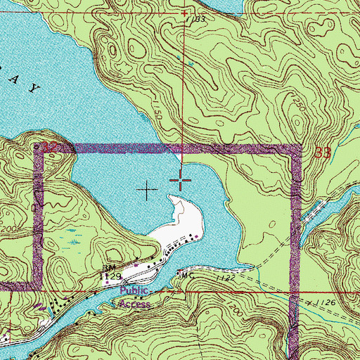 Topographic Map of Ash River, MN