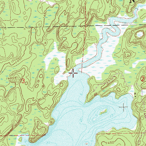 Topographic Map of Beaver River, MN