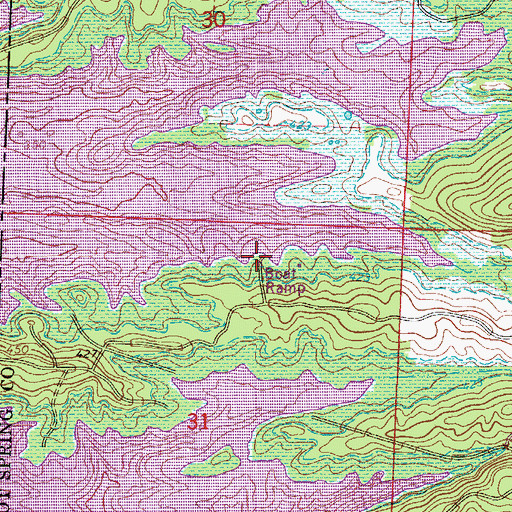Topographic Map of Caddo Drive Recreation Area, AR