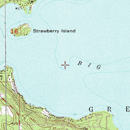 Topographic Map of Big Bay, MN