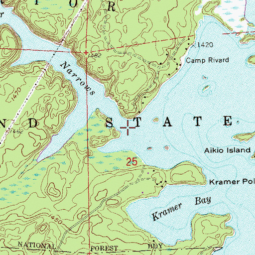 Topographic Map of Birch River, MN