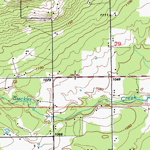 Topographic Map of Bloomingdale School, MN