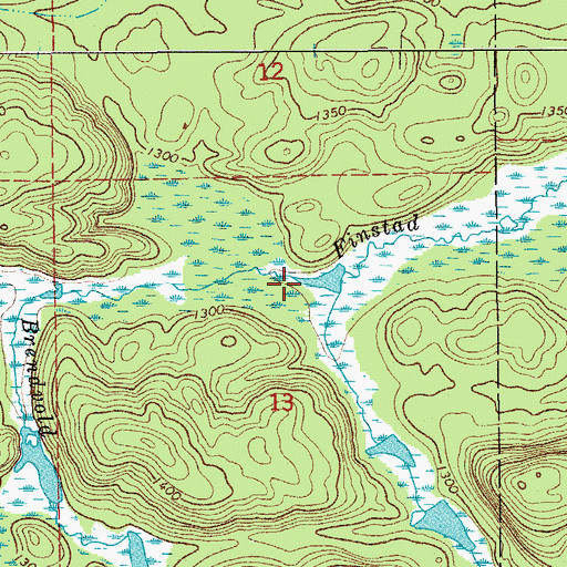 Topographic Map of Brendvold Creek, MN