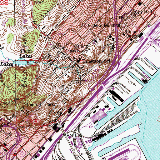 Topographic Map of Buckingham Creek, MN