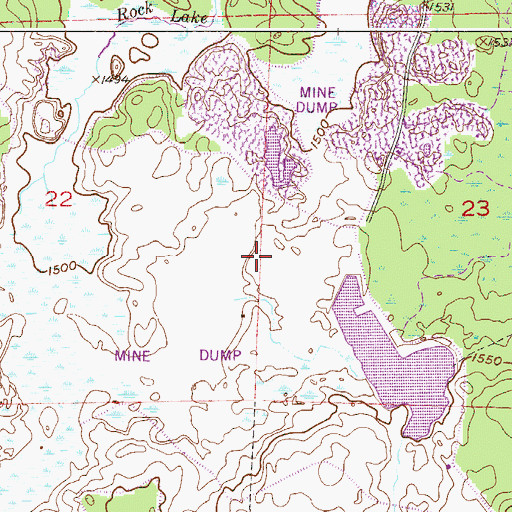 Topographic Map of Camp Ee-Kah-Bee, MN
