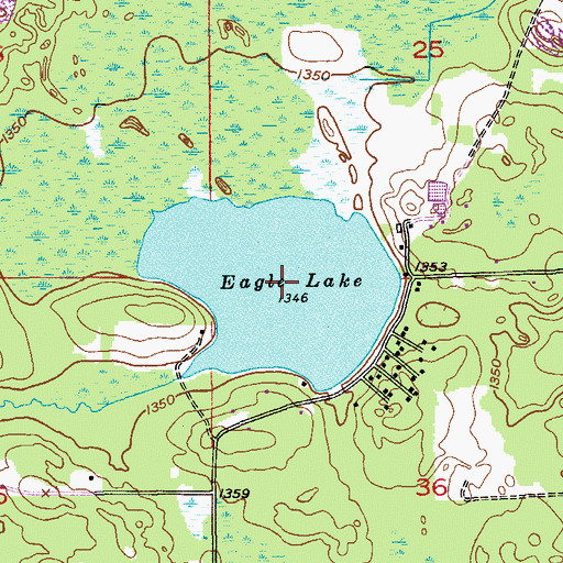 Topographic Map of Eagle Lake, MN