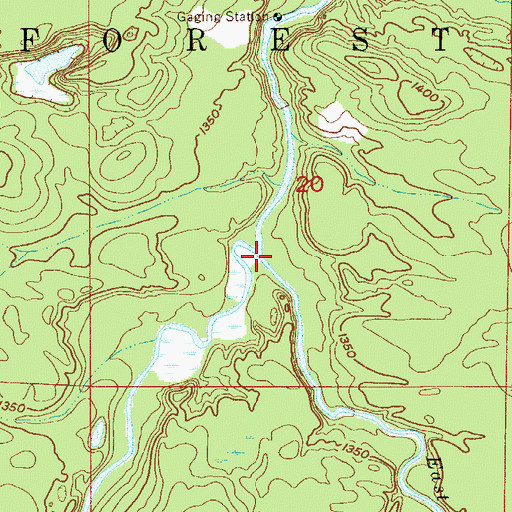 Topographic Map of East Branch Sturgeon River, MN