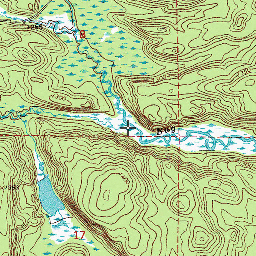 Topographic Map of Elephant Creek, MN