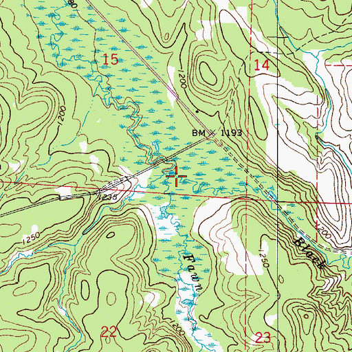 Topographic Map of Fawn Creek, MN