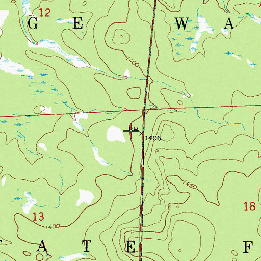 Topographic Map of George Washington State Forest, MN