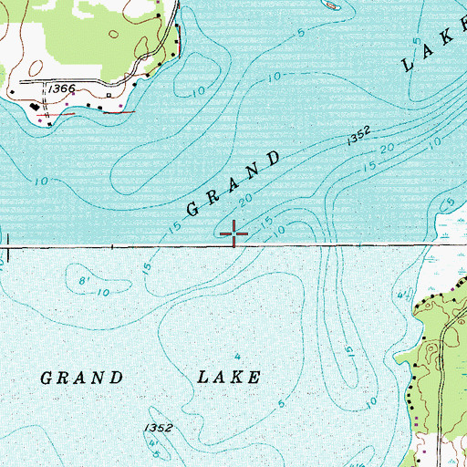 Topographic Map of Grand Lake, MN