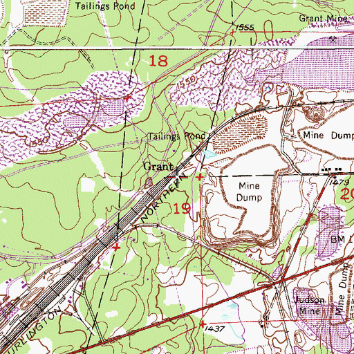 Topographic Map of Grant, MN