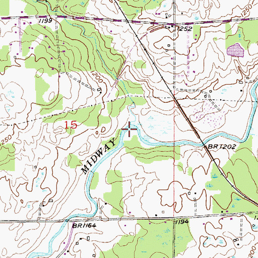 Topographic Map of Hay Creek, MN