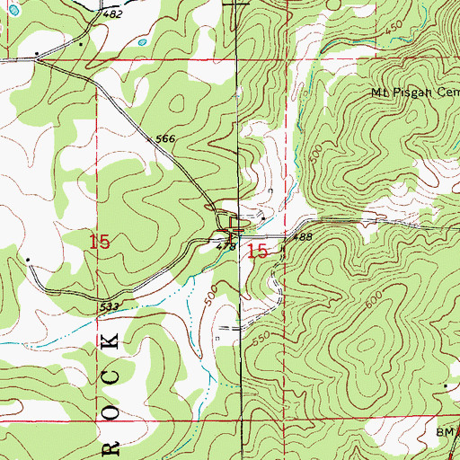 Topographic Map of Balboa (historical), AR