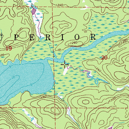 Topographic Map of Hunting Shack River, MN