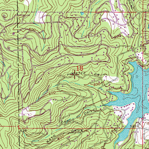Topographic Map of Draft (historical), AR