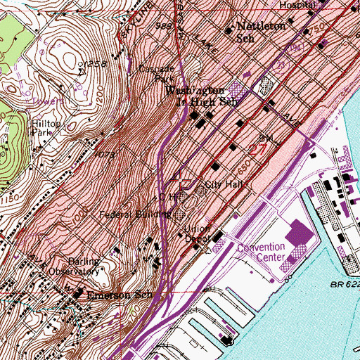 Topographic Map of Jackson School, MN
