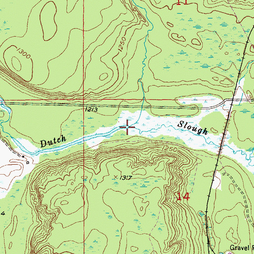 Topographic Map of Johnson Creek, MN