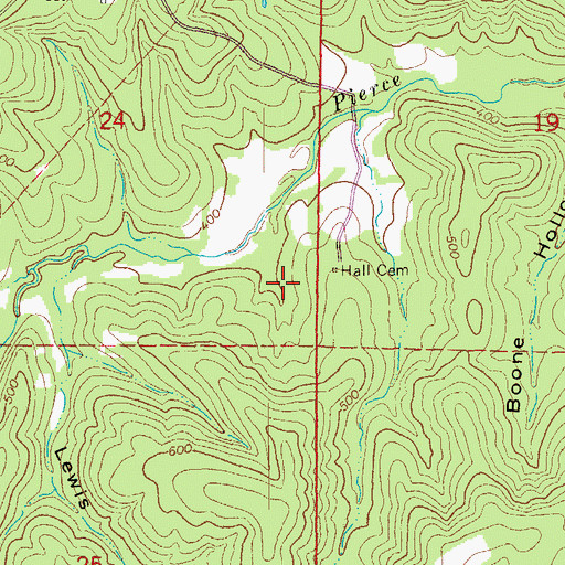 Topographic Map of Harold E Alexander Wildlife Management Area, AR