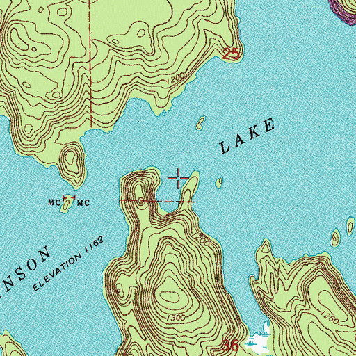 Topographic Map of Johnson Lake, MN