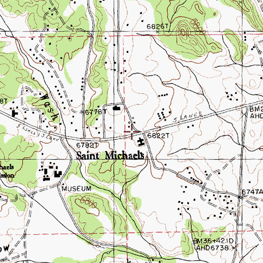 Topographic Map of Karrigan Trading Post, AZ