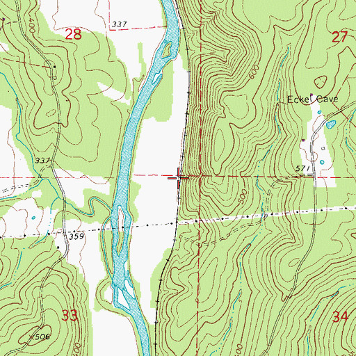 Topographic Map of Herrick (historical), AR
