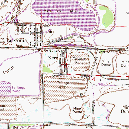 Topographic Map of Kerr, MN
