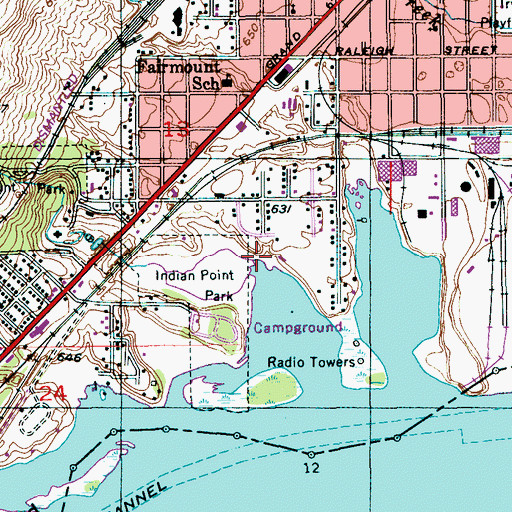 Topographic Map of Kingsbury Creek, MN