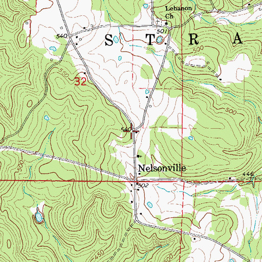 Topographic Map of Reed (historical), AR