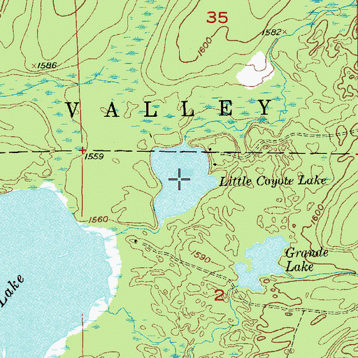 Topographic Map of Little Coyote Lake, MN