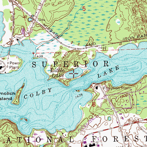 Topographic Map of Little Lake, MN