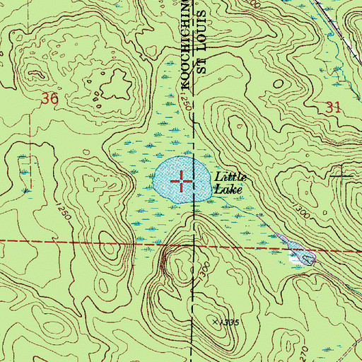 Topographic Map of Little Lake, MN