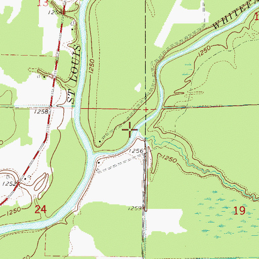 Topographic Map of Little Whiteface River, MN