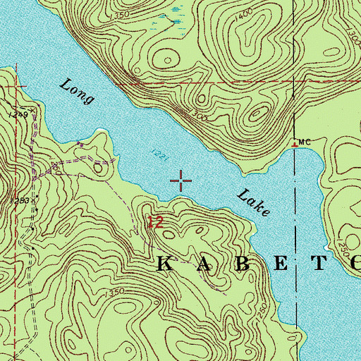 Topographic Map of Long Lake, MN