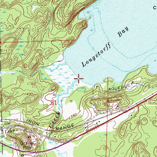 Topographic Map of Longstorff Creek, MN