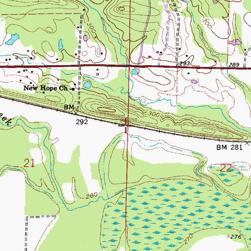Topographic Map of Clebb (historical), AR
