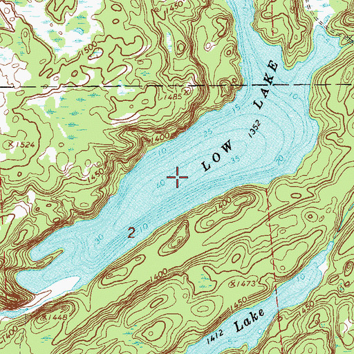 Topographic Map of Low Lake, MN